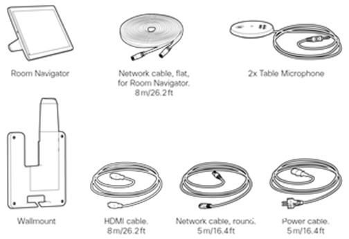 Cisco Webex Room 55 中的默認組件